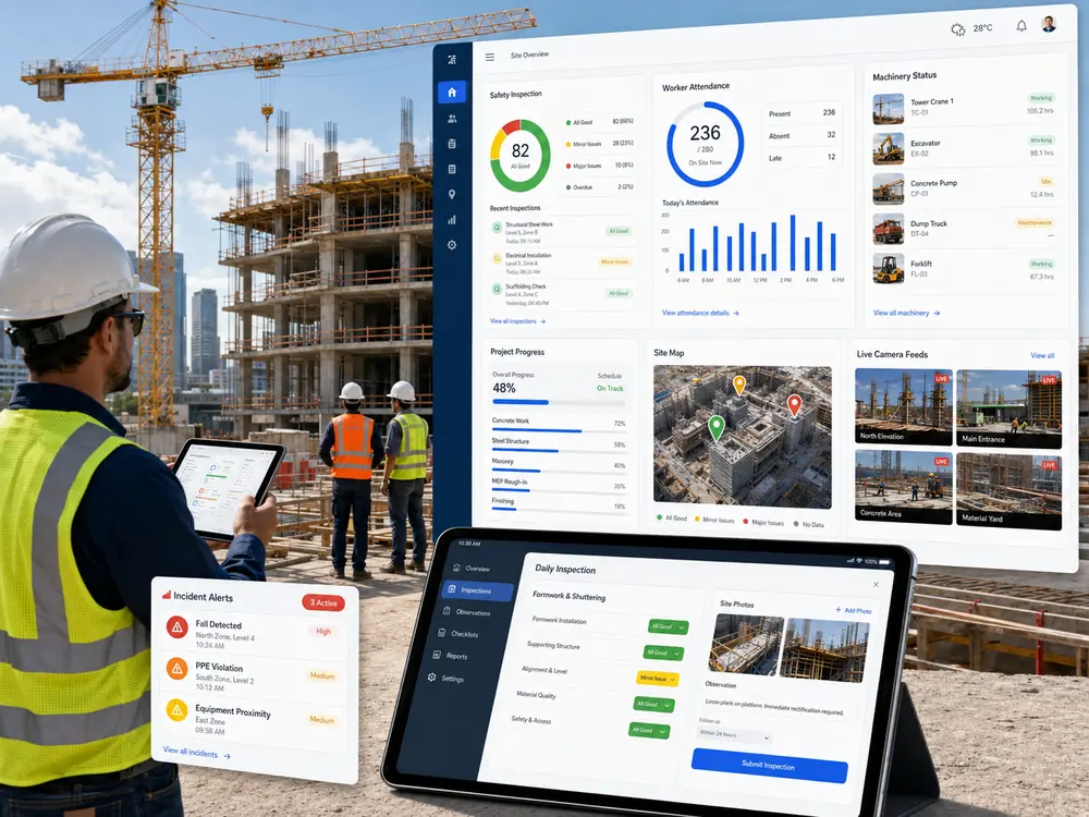 Smart Construction Site case cover