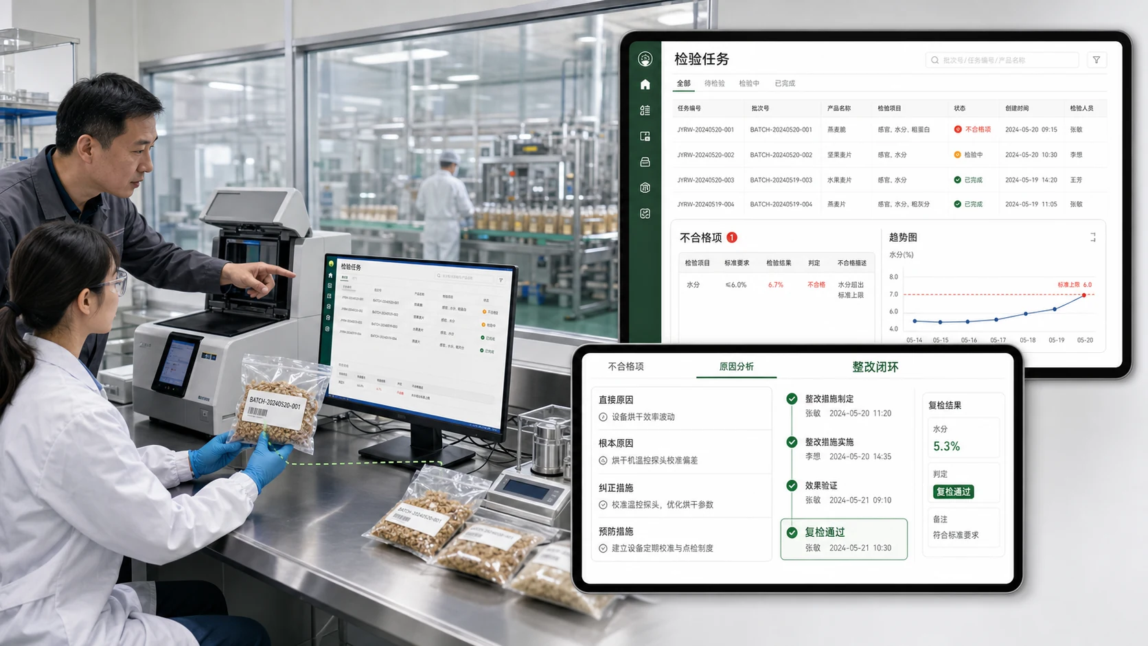 食品质量实验室与HACCP检验CAPA高保真界面