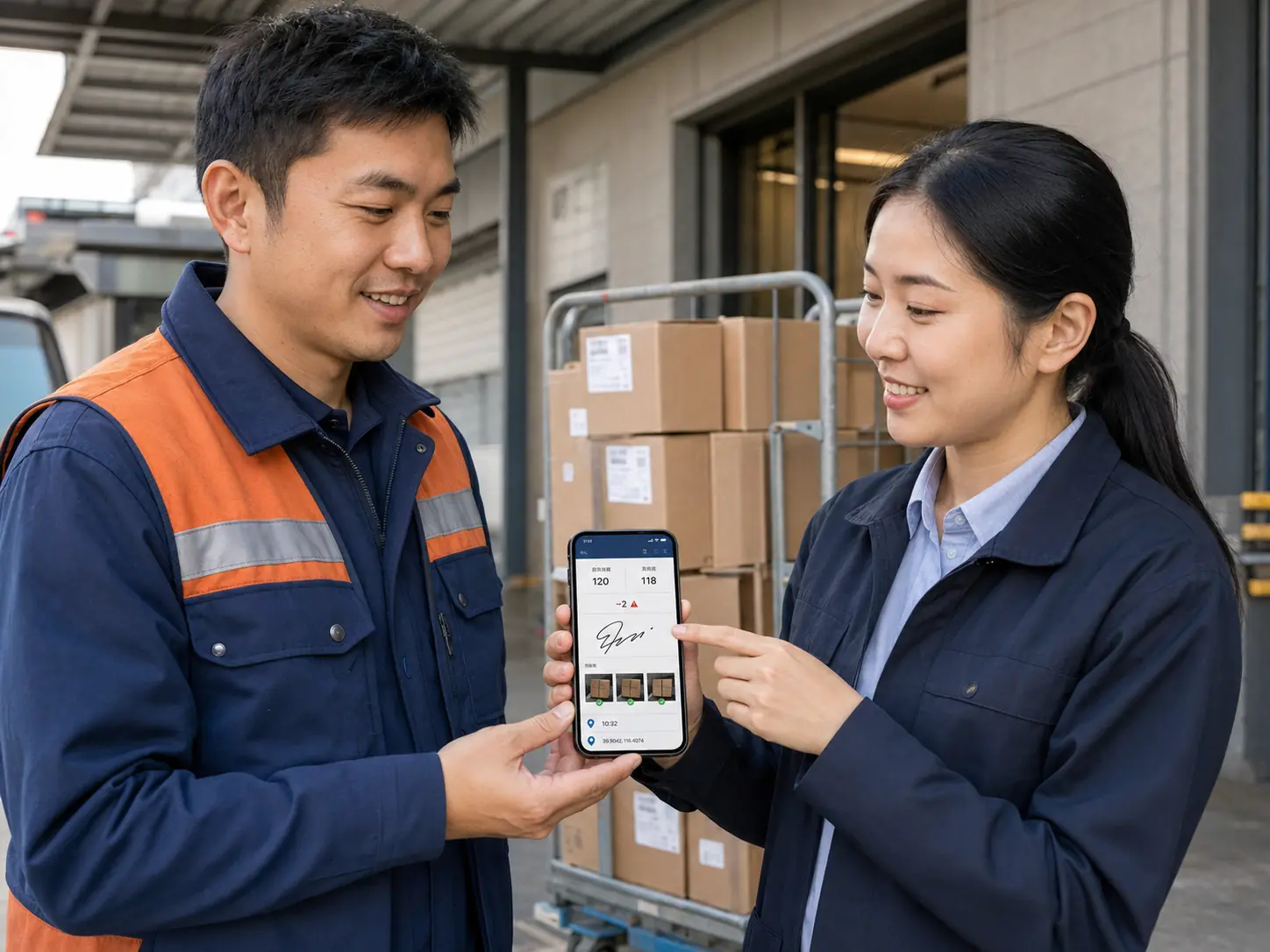 Electronic proof of delivery and receipt capture