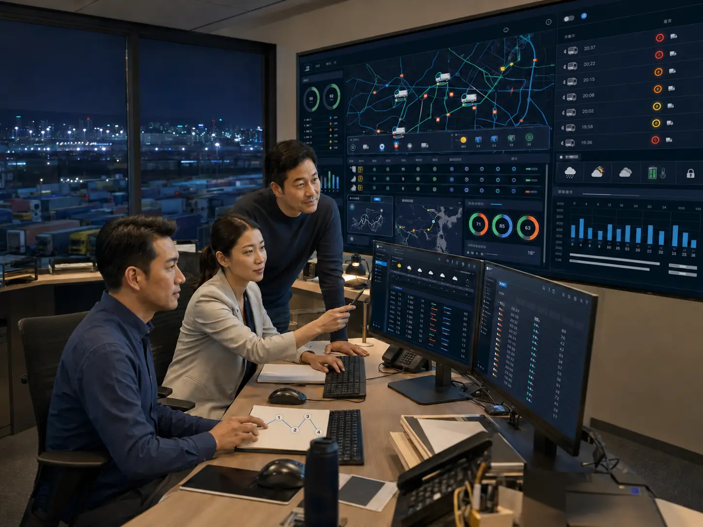 In-transit visibility and transport exception management