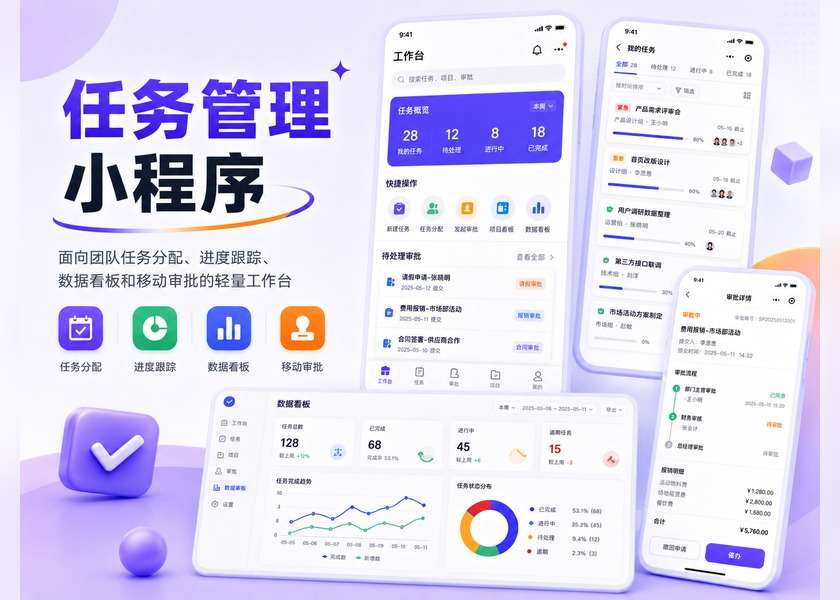 Task management mini program case interface